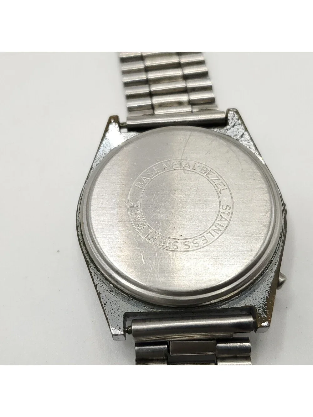 Vintage Red West Germany Lcd Watch 34mm For Parts Or Repair